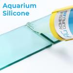 Aquarium Silicone Sealant Clear (10.5 fl oz), 100% Non-Toxic for fish 2 pk
