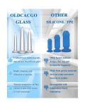 Glass Anal Dilator Set - Trainer Graduated 3-Size Kit - Crystal Clear Glass B...