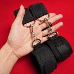 Bed Restraint Bondage Set Harness Handcuffs Ankle Wrist Cuffs Adult Couples BDSM