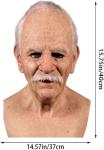 Realistic Masks For Adults Human Face Old Men Realistic Silicone Mask Halloween