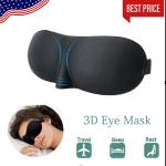 Soft Padded Sleep 3D Mask Eye Blackout Luxurious Blindfold Travel Eye Cover US