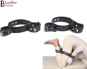 Frog-Tie Restraint Set Bondage BDSM Cosplay  Thigh Wrist Ankle Cuffs Toy