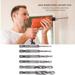 Hex Shank Titanium Plated HSS Screw Thread Metric Tap Drill Bits Screw Machine Compound Tap M3 M4 M5 M6 M8 M10 Hand Tools