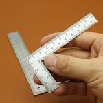 Mini Framing Ruler L Square Stainless Steel Right Angle Ruler Precision Measuring Layout Tool For Building Framing Gauges