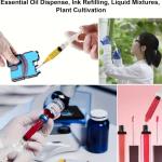 14pcs Syringe Set with Blunt Needles, Various Size:1ml, 3ml, 5ml, 10ml, 20ml, 60ml, Plastic, for Refilling, Measuring, Scientif