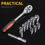 2025 Socket Wrench Set Including Extension Rod - Professional Automotive Tool Kit for Car/Bike/Motorcycle Repair, DIY & Home Use