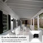 Kawell 24W Modern LED Wall Sconce Adjustable Beam Angle Waterproof IP65 Aluminum Wall Light Indoor Outdoor for Bathroom Living Room Bedroom Hallway Corridor Stairs, Black 6000K