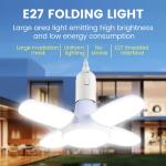 E27 Fan Shape Foldable LED Bulb AC 85-265V/220V  Home Living Room Led Light Bulb Lampada For Warehouse Garage Ceiling  Light