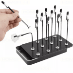 Model Painting Stand Base Holder 12PCS Alligator Clip Sticks Magnetic Bendable for Airbrush Spray Hobby DIY Model Crafting
