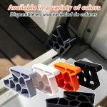 Heavy Duty Door Stopper Non-Slip Balcony Window Door Wedge Easy Install for Home Office Bathroom Kitchen, Track Lock & Anti-Slam