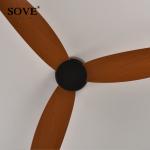 SOVE Ceiling Fan White Low Floor 17cm DC Ceiling Fan With Remote Control Simple Ceiling Fans Without Light 220V