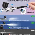 Airbrush Mini Spray Gun for Painting Model Cake Paint Spray Gun 0.3mm Nozzles Portable Air brush Spray Gun with Cleaning Kit