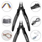 2Pcs Mini Nose Cutting Plier Electrical Wire Cable Cutter  Metal Side Snips Flush Pliers Convenient Durable Tool