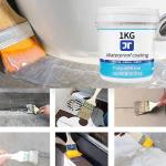 1KG Waterproof Coating Sealant Roof Waterproof Agent Urethane Anti-leakage Paint Coating Antileak Glue Bathroom Repair Materia