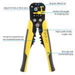 Crimper Cable Cutter Adjustable Automatic Wire Stripper Multifunctional Stripping Crimping Pliers Terminal Hand Tool