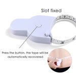 Automatic Telescopic Tape Measure Body Measuring Tape Sewing Ruler Tools Centimeter Tapes For Body Meter Measure White Tools