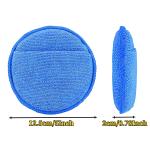 10PCS Microfiber Wax Applicator Pads Car Care Soft Wax Sponge With Finger Pocket Wax Applicator For Car Paint Interior Leather