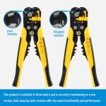 Crimper Cable Cutter Adjustable Automatic Wire Stripper Multifunctional Stripping Crimping Pliers Terminal Hand Tool