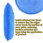 10PCS Microfiber Wax Applicator Pads Car Care Soft Wax Sponge With Finger Pocket Wax Applicator For Car Paint Interior Leather