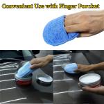 10PCS Microfiber Wax Applicator Pads Car Care Soft Wax Sponge With Finger Pocket Wax Applicator For Car Paint Interior Leather