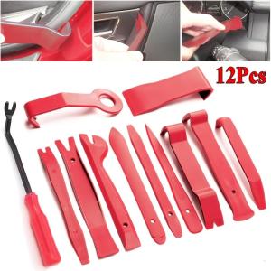 12 pcs plastic car door trim removal tool kit for interior panel clip disassembly without scratching paint surface