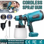 Electric Spray Gun For Makita 18V Battery Cordless Paint Sprayer HVLP Auto Furniture Steel Coating Airbrush For Home Interior