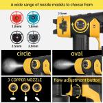 Paint Sprayer for Dewalt 20V Max Battery 200W Motor, 4 Copper Nozzles, HVLP for Interior/Exterior Home Painting (No Battery)