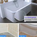 Safe High Strength Silicone Sealant White Water-Resistant Adhesive for Interior and Exterior Use Home Kitchen Bathroom