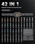 DOZAWA 42 in 1 Magnetic Screwdriver Set, T-Handle Ratchet Screwdriver Kits with S2 Steel Bits, Precision Hand Tools for Electronics Repair, DIY Projects, Home Maintenance - Ideal Gift for Men & Women