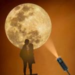 USB Ceiling Moon Earth Projection Atmosphere Light Starry Sky Lamp Night Light Romantic Bedroom Decoration Galaxy Projector