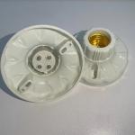 1-20PCS 220V E27 Screw Lamp Stand Light Bulb Socket Holder Adapter Base Cap Socket White Ceiling Light Lamp Bulb Fixing Base