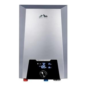Mount Steel Pioneer Series [12kW–18kW Adjustable] Electric Tankless Water Heater – Configurable Max Power to Fit Your Panel – Self-Modulating for Stable Temp – 99% Efficient Whole House – 240V