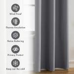 2pcs Modern 100% Blackout Curtain with Coated Lining, Curains for Bedroom, Living Room, Dining Room, Bathroom, Home Decor