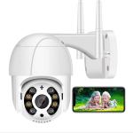 4K Mini PTZ Wifi Camera Wireless IP H.265 Auto Tracking 5MP with 4x Digital Zoom AI Human Detection And Dual Light Source