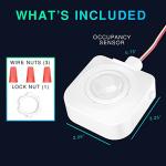 EverElectrix Ceiling Occupancy Motion Sensor, Passive Infrared Technology, High Bay Fixture Mount 360 Degree, Hard-Wired, 120-277 VAC, Commercial/Industrial Grade, 10-Pack