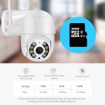 4K Mini PTZ Wifi Camera Wireless IP H.265 Auto Tracking 5MP with 4x Digital Zoom AI Human Detection And Dual Light Source
