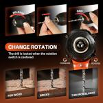 COMOWARE Household Tool Set with 20V Cordless Drill Driver, 120Pcs Hand Tool Kit for Men, Power Drill Set with Plastic Toolbox, Ideal for Office, Garden, DIY Project