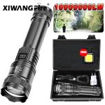 Ultra Bright LED Flashlight 2000LM Type-C Rechargeable Long Range Zoom Tactical Torch Outdoor Emergency Camping Fishing Lantern