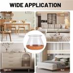 24Pcs Chair Leg Floor Protectors for Hardwood Floors, Silicone Chair Caps Covers Furniture Pads Sliders  Wrapped Felt Bottom