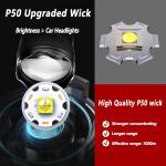 Ultra Bright LED Flashlight 2000LM Type-C Rechargeable Long Range Zoom Tactical Torch Outdoor Emergency Camping Fishing Lantern