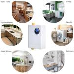 ECOTINYMACH 110V Tankless Water Heater Electric, 3000W Compact Water Heater Under Sink, Conveniently Convertible Between Fahrenheit and Celsius