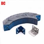 20pcs Stainless Steel L-Shaped Corner Code 90 Degree Laminated Furniture Plate Hardware Right Angle Bracket Cabinets Small