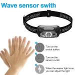Strong Light Headlamp Portable LED Sensor Headlamp USB Rechargeable Head Flashlight Outdoor Camping Fishing Emergency Lantern
