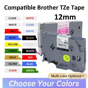 TZE 12mm tze231 tze335 tze631 tz131 MQP35 Laminated Ribbon Compatible for Brother Ptouch PT-H110 D600 710BT Label Maker Tape