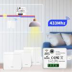 86 Wireless Smart RF 433Mhz Wall Panel Led Light Lamp Switch Remote Control 1/2/3gang Mini Relay Receiver Home