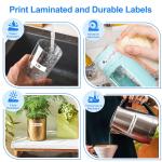 6/9/12/18/24mm TZ-White Label Lamination Ribbon tze231 tze241 tze251 tze221 Compatible for Brother Label Printer PT-H100  PTD600