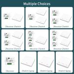 86 Wireless Smart RF 433Mhz Wall Panel Led Light Lamp Switch Remote Control 1/2/3gang Mini Relay Receiver Home