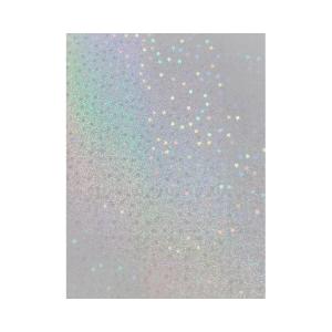 50Pcs  Sand Stars Holographic Sticker Paper 2.9×4.1 inch Glitter Clear Holographic Overlay Cold Laminating Film Self Adhesive