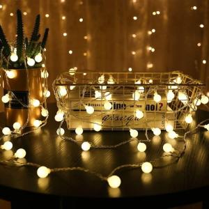 Garland Lights Outdoor Lamp Wedding Garden Fairy Lights Christmas Decoration 10M USB/Battery Power Ball LED String Lights