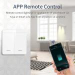 Wifi RF 433MHz Smart Switch Tuya Smart Life Alexa Google Alice Voice Control Remote Wireless Wall Panel Module for Led Lighting